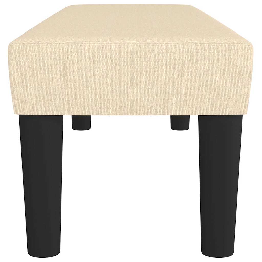 Sitzbank Creme 100x30x30 cm Stoff