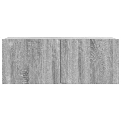 3-tlg. TV-Schrank-Set Grau Sonoma Holzwerkstoff