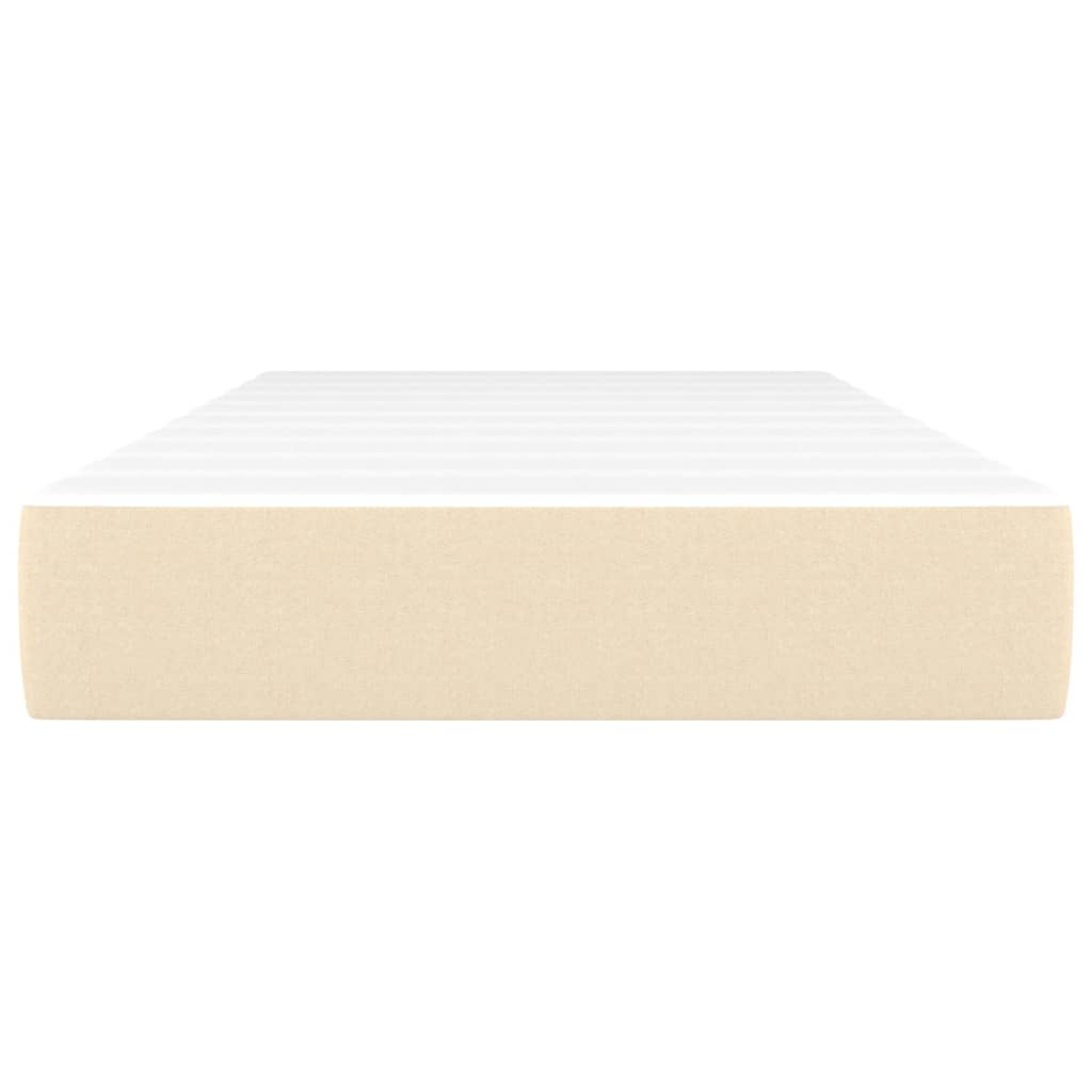 Taschenfederkernmatratze Mittel Creme 80x200x20 cm Stoff