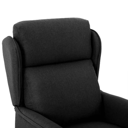 Massagesessel mit Kissen Schwarz 93,5 x 67,5 x 101,5 cm Stoff