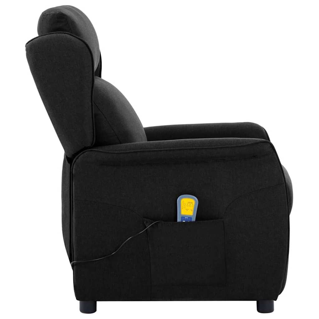 Massagesessel mit Kissen Schwarz 93,5 x 67,5 x 101,5 cm Stoff