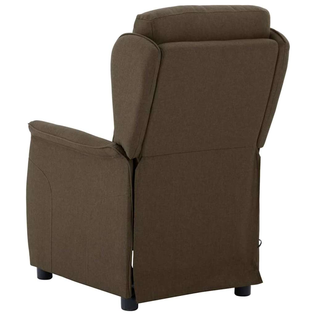 Massagesessel mit Kissen Braun 93,5 x 67,5 x 101,5 cm Stoff