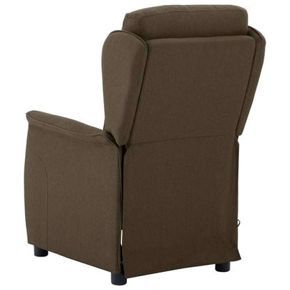 Massagesessel mit Kissen Braun 93,5 x 67,5 x 101,5 cm Stoff