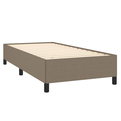 Bettgestell ohne Matratze Taupe 80x200 cm Stoff
