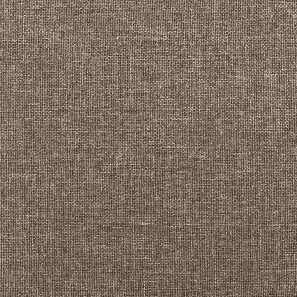 Bettgestell ohne Matratze Taupe 90x190 cm Stoff