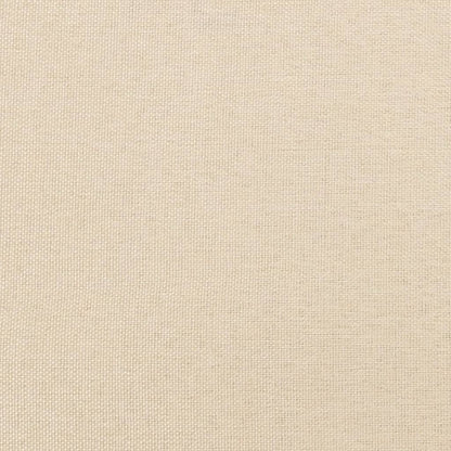 Bettgestell ohne Matratze Creme 120x200 cm Stoff