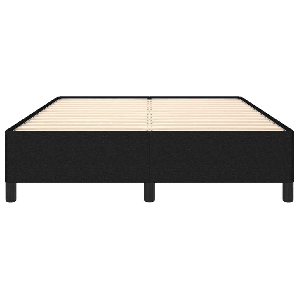 Bettgestell ohne Matratze Schwarz 140x200 cm Stoff