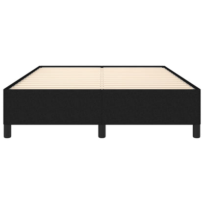 Bettgestell ohne Matratze Schwarz 140x200 cm Stoff