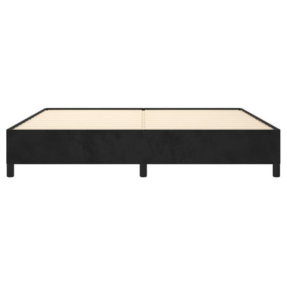 Bettgestell ohne Matratze Schwarz 200x200 cm Samt