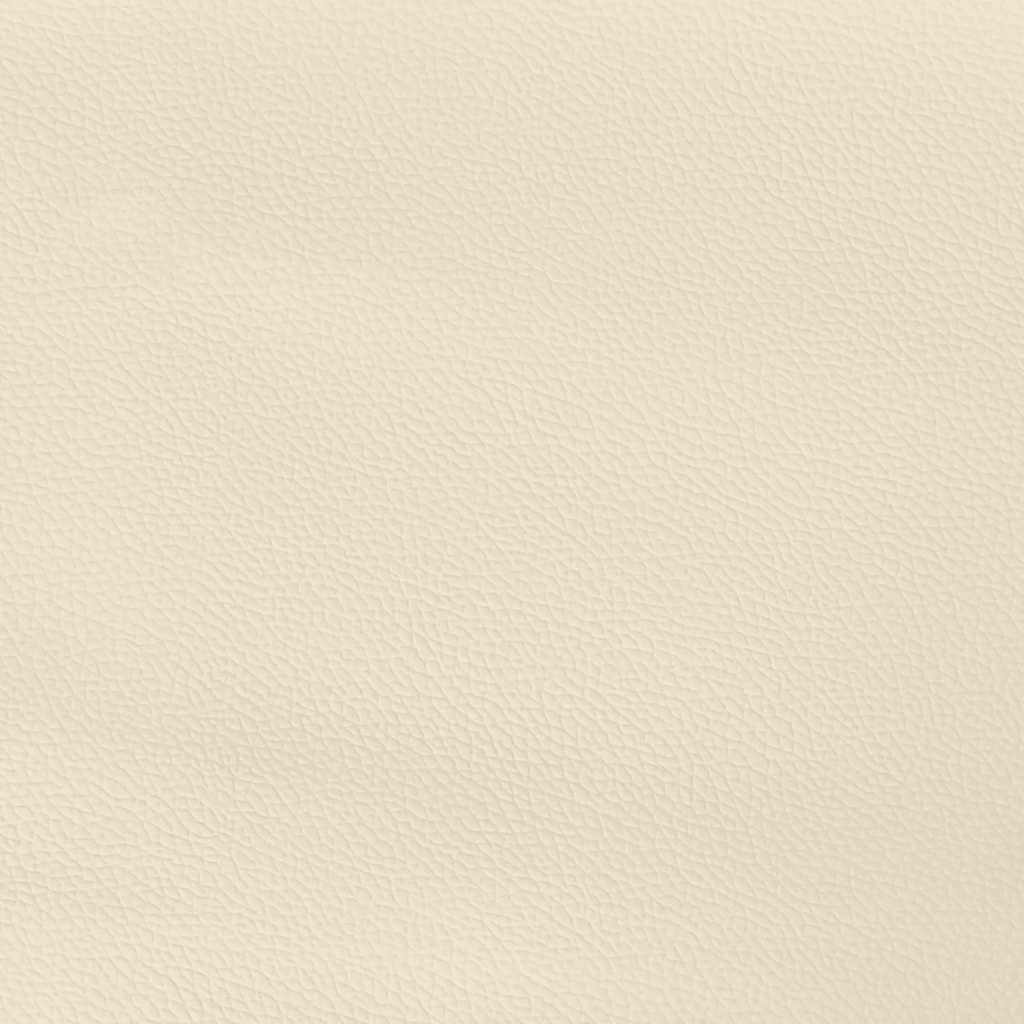 Bettgestell mit Kopfteil ohne Matratze Creme 160x200 cm