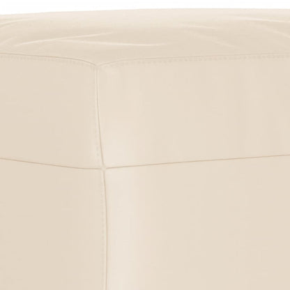 Fußhocker Beige 60x50x41 cm Mikrofasergewebe