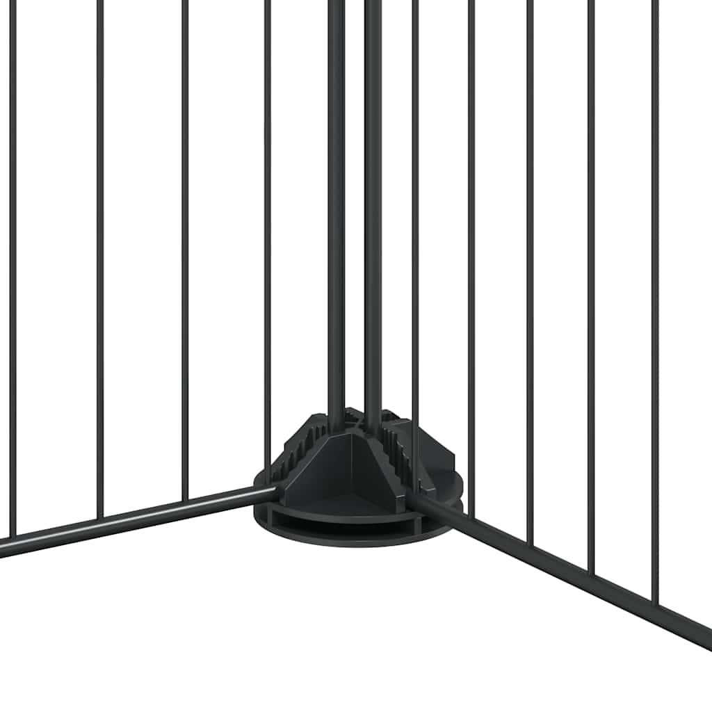 20-tlg. Haustierkäfig mit Tür Schwarz 35x35 cm Stahl