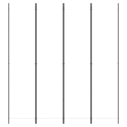 4-tlg. Paravent Weiß 200x220 cm Stoff