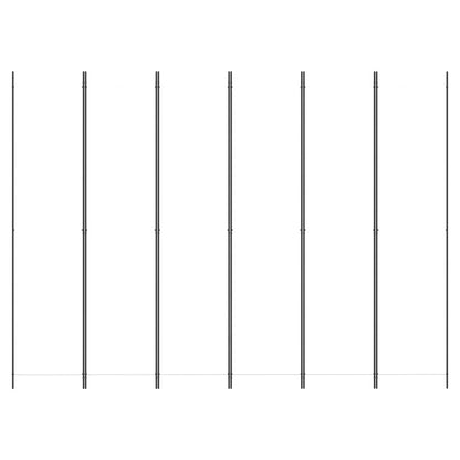 6-tlg. Paravent Weiß 300x220 cm Stoff