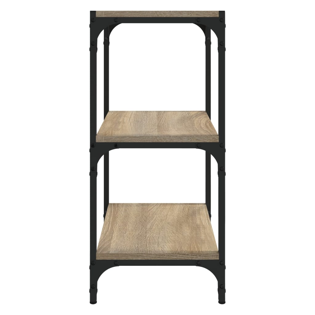 Bücherregal Sonoma-Eiche 40x33x70,5 cm Holzwerkstoff und Stahl