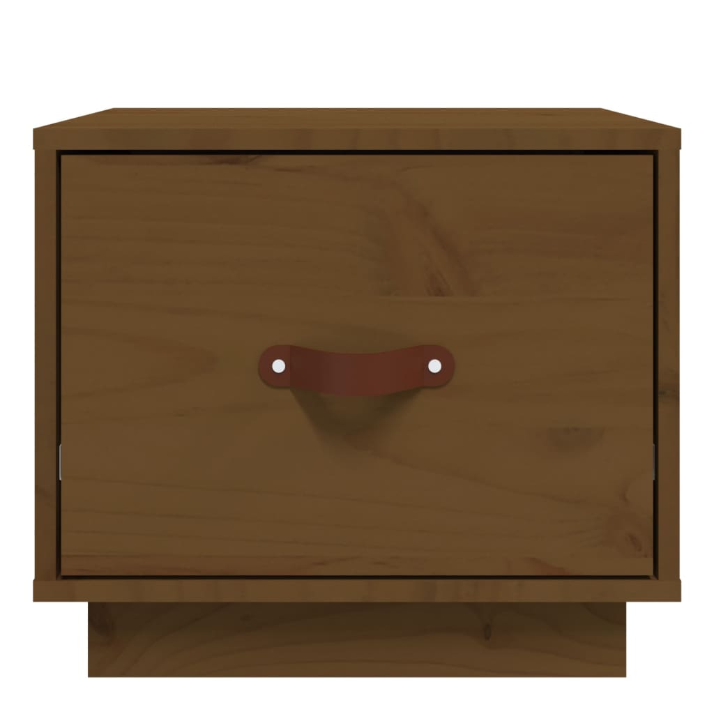 Nachttisch Honigbraun 40x34x35 cm Massivholz Kiefer