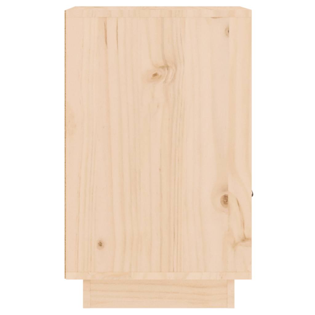 Nachttische 2 Stk. 40x34x55 cm Massivholz Kiefer