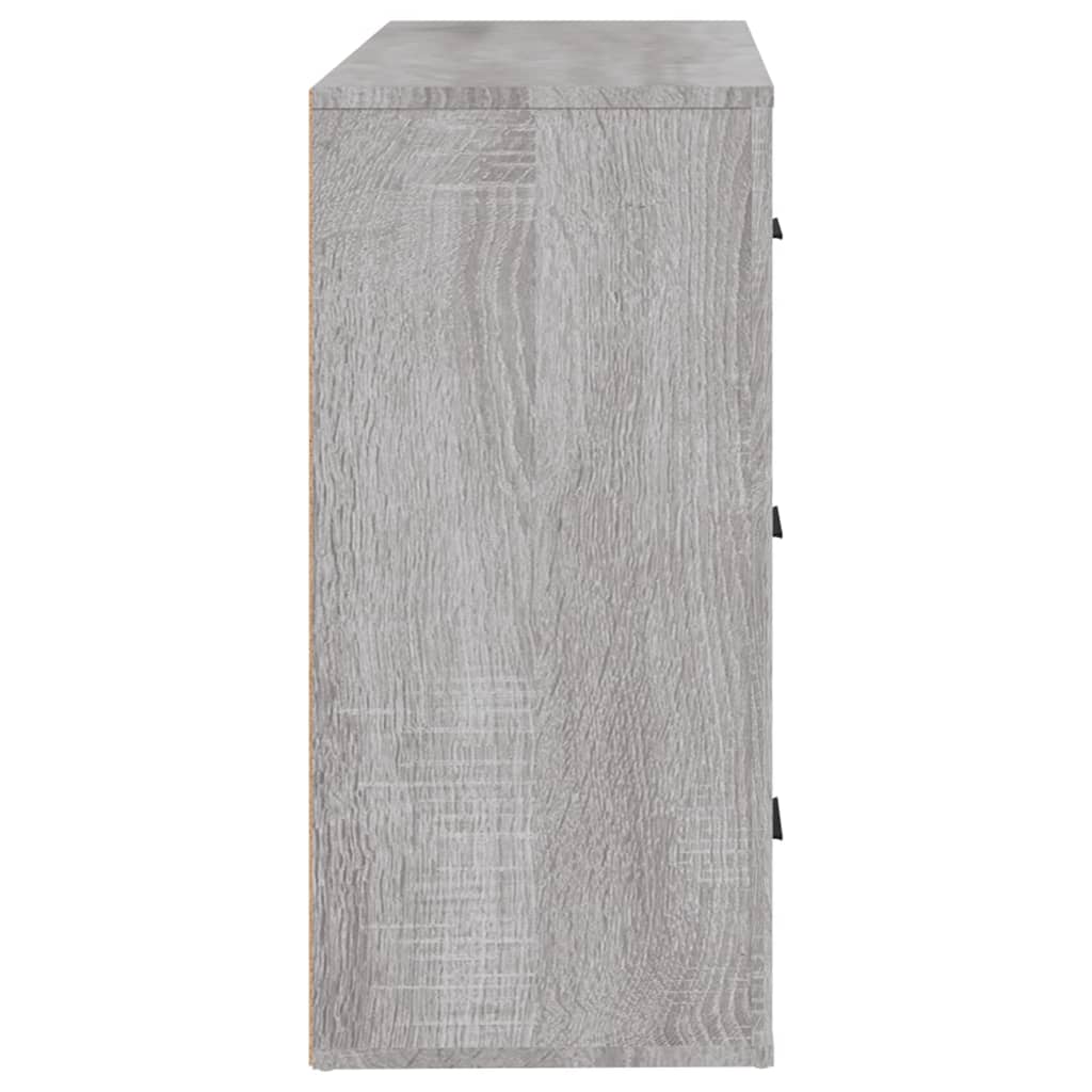 Sideboard Grau Sonoma 80x33x70 cm Holzwerkstoff