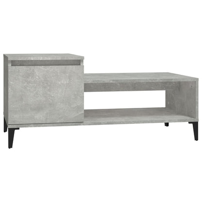 Couchtisch Betongrau 100x50x45 cm Holzwerkstoff