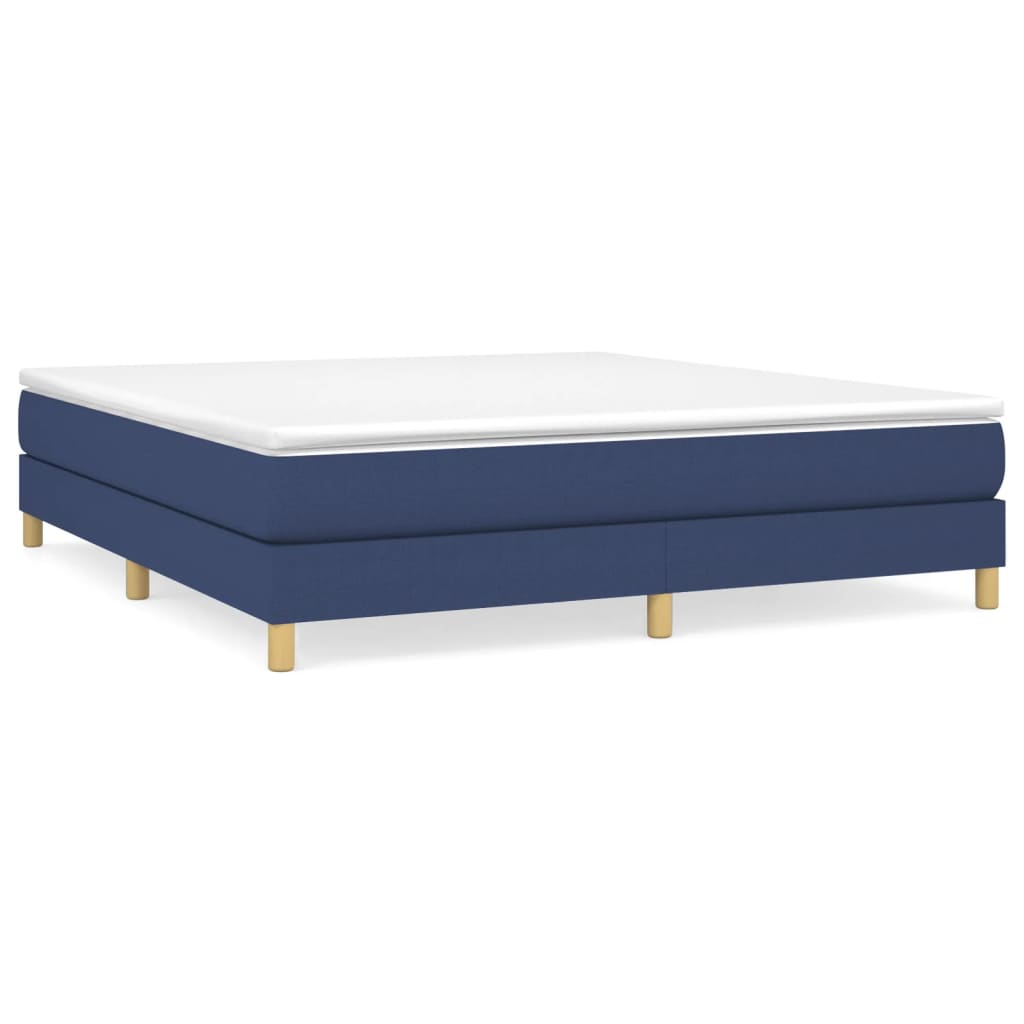 Boxspringbettgestell Blau 180x200 cm Stoff