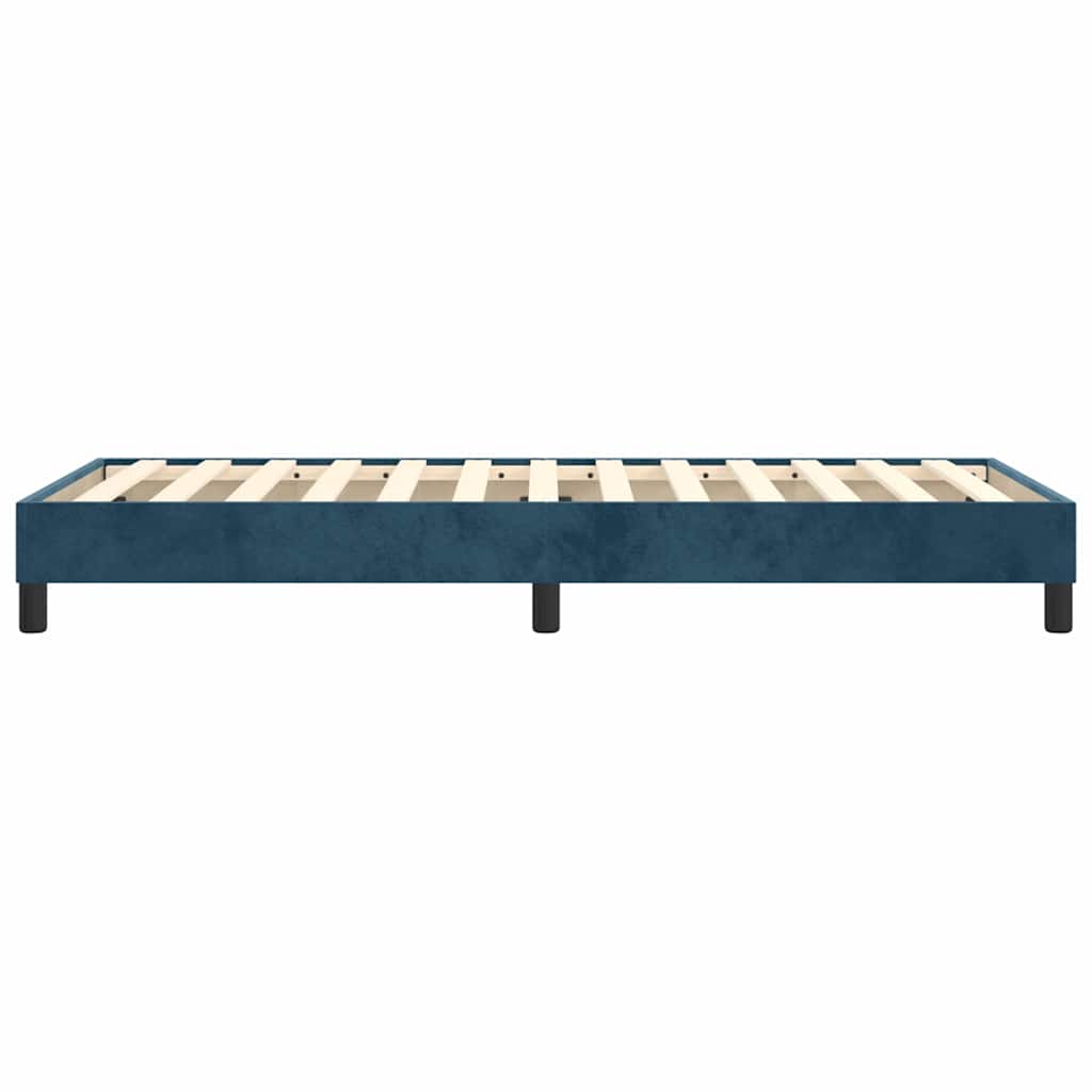 Boxspringbettgestell Dunkelblau 80x200 cm Samt