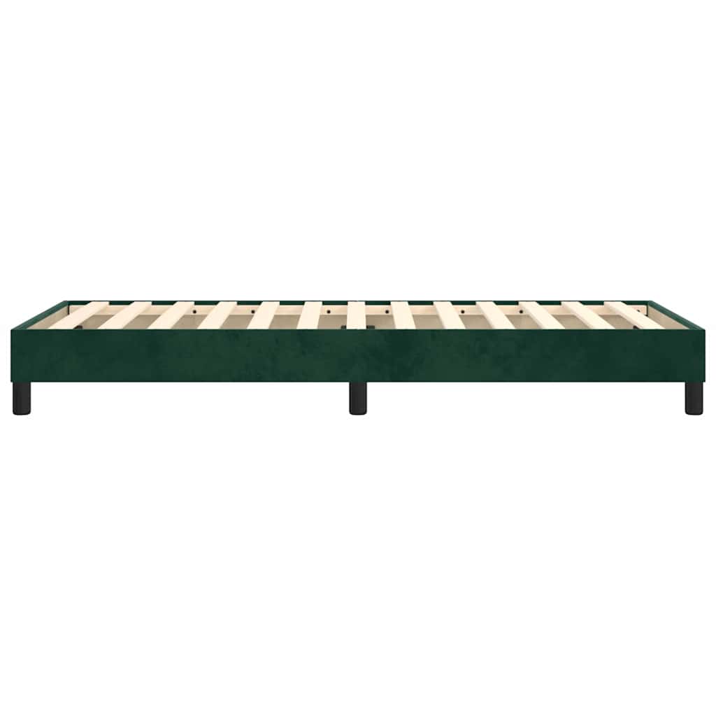Boxspringbettgestell Dunkelgrün 90x200 cm Samt