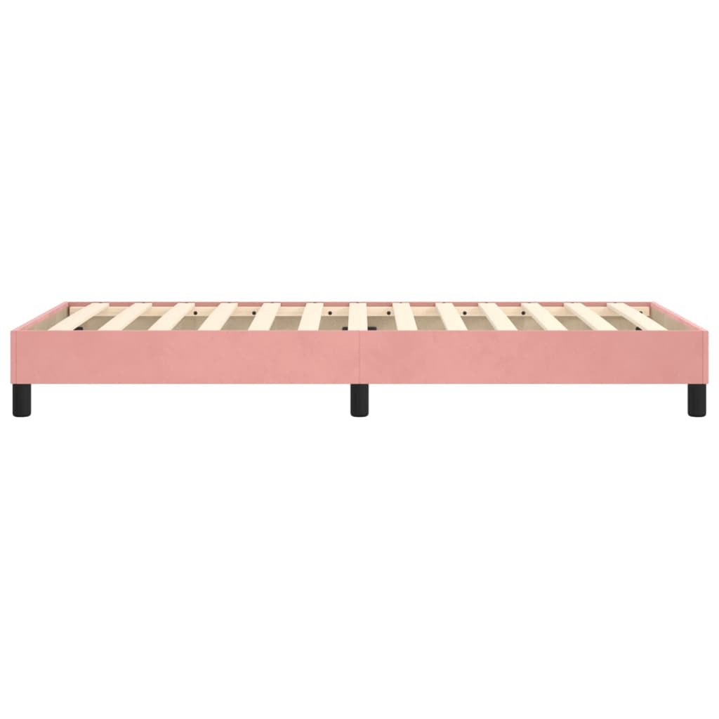 Boxspringbettgestell Rosa 100x200 cm Samt