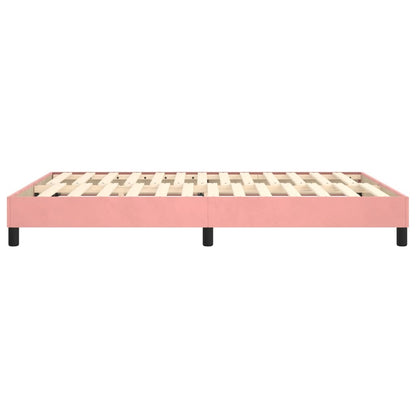 Boxspringbettgestell Rosa 140x190 cm Samt