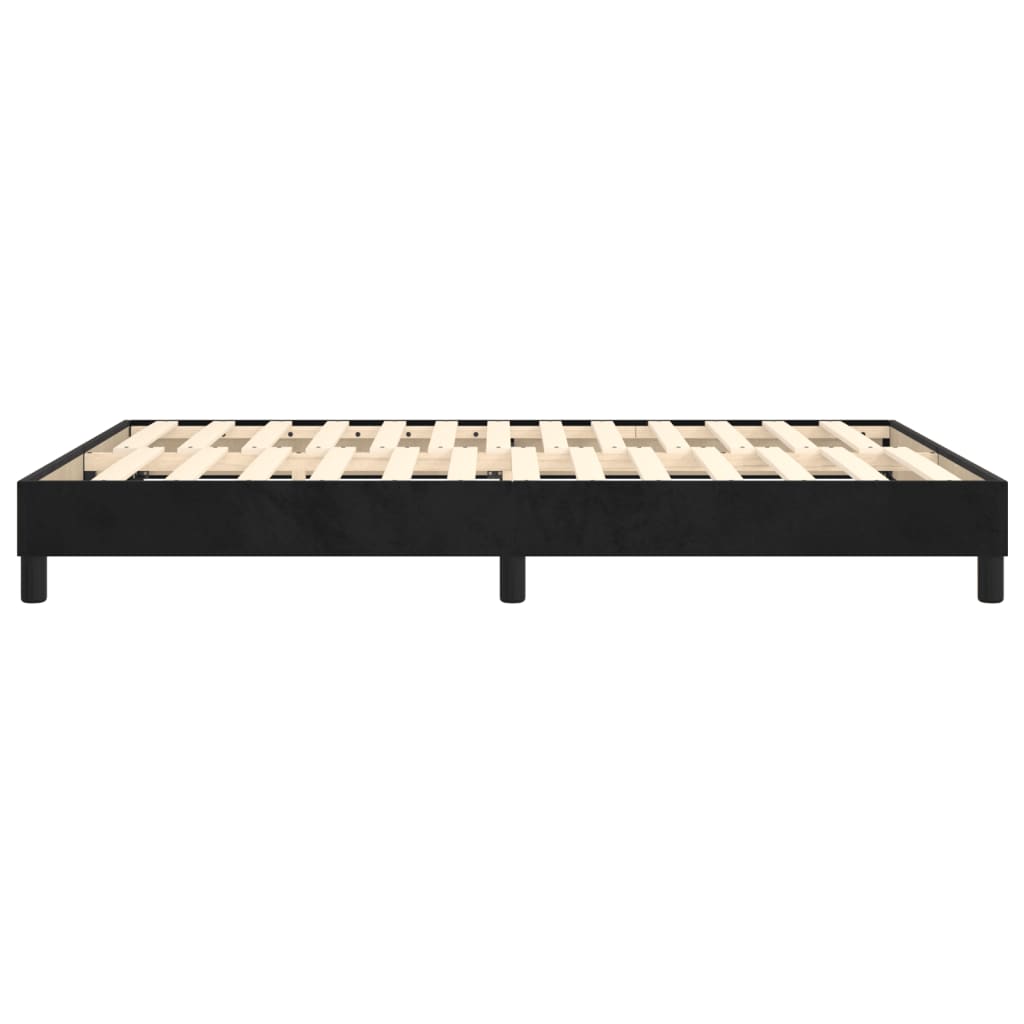 Boxspringbettgestell Schwarz 140x200 cm Samt