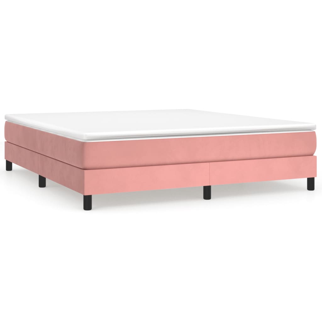 Boxspringbettgestell Rosa 180x200 cm Samt