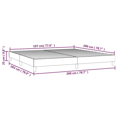 Boxspringbettgestell Hellgrau 200x200 cm Samt