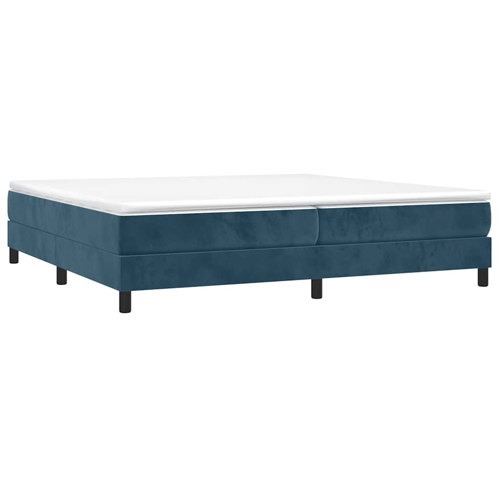 Boxspringbettgestell Dunkelblau 200x200 cm Samt
