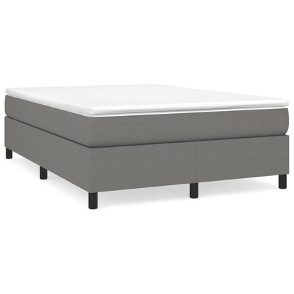 Boxspringbettgestell Dunkelgrau 140x190 cm Stoff