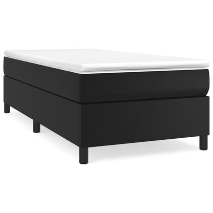 Boxspringbettgestell Schwarz 90x190 cm Kunstleder
