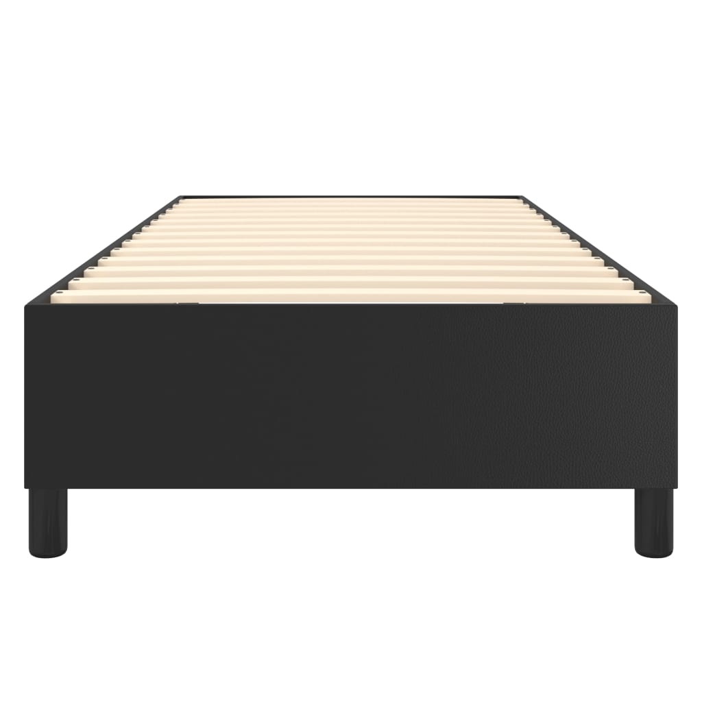 Boxspringbettgestell Schwarz 90x190 cm Kunstleder