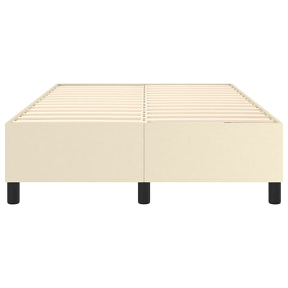 Boxspringbettgestell Creme 120x200 cm Kunstleder