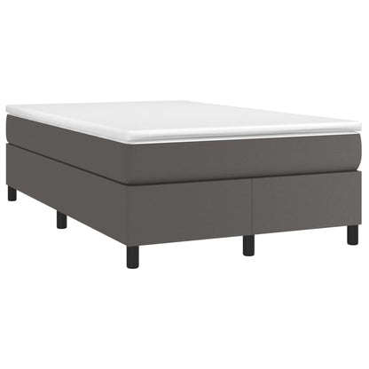 Boxspringbettgestell Grau 120x200 cm Kunstleder