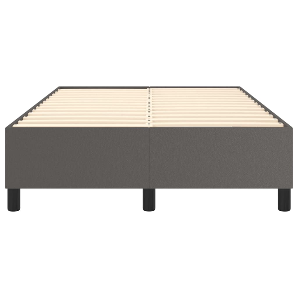 Boxspringbettgestell Grau 120x200 cm Kunstleder