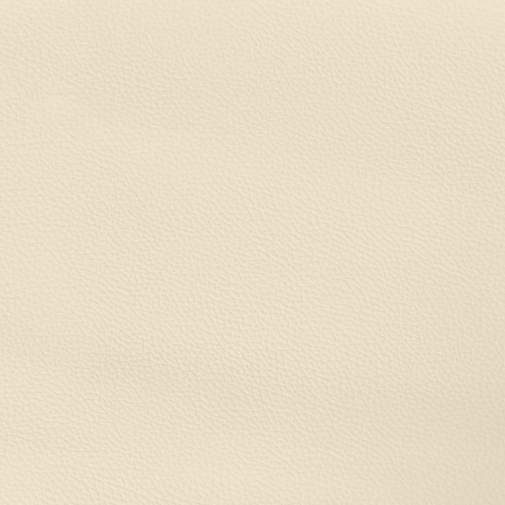 Boxspringbettgestell Creme 200x200 cm Kunstleder