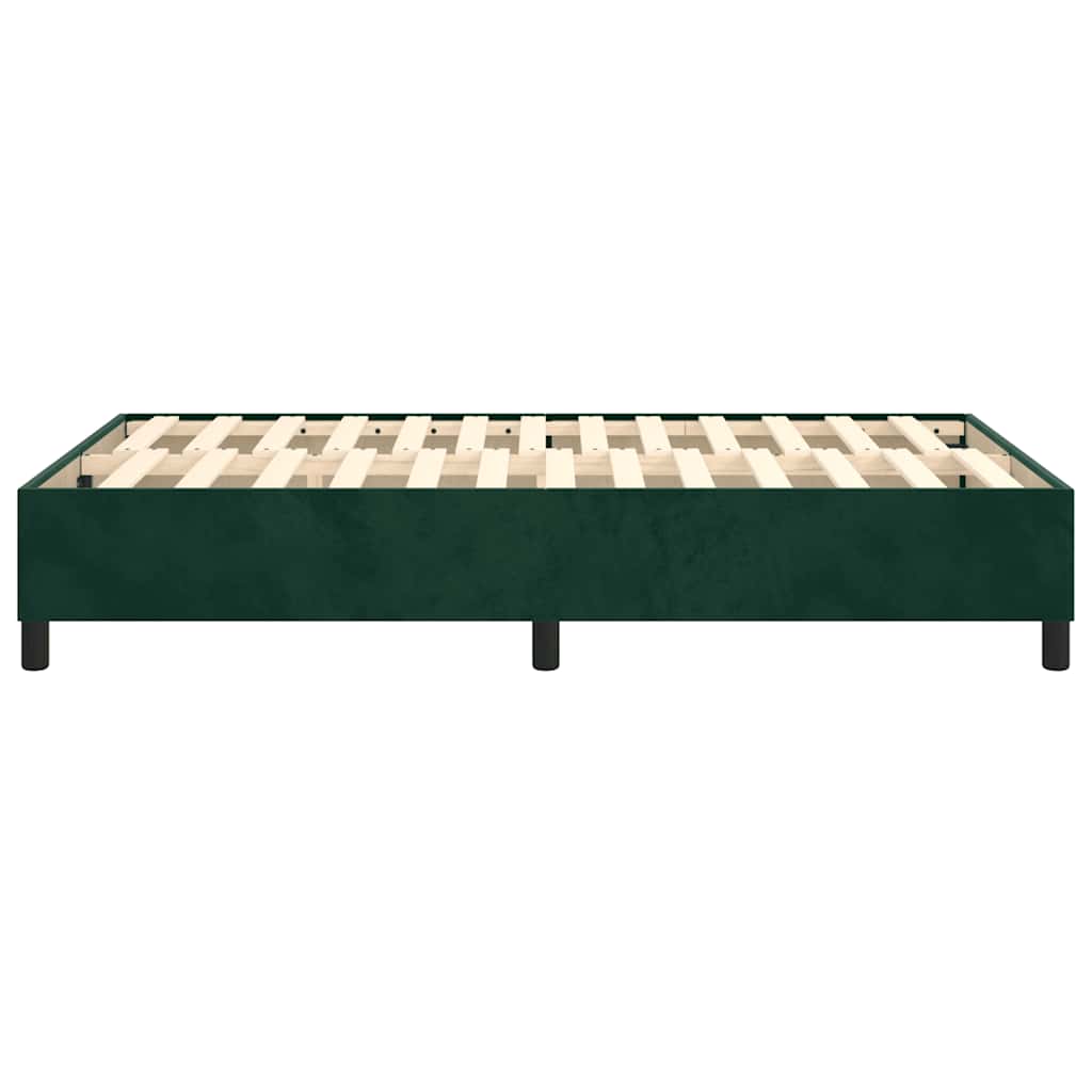 Boxspringbettgestell Dunkelgrün 120x200 cm Samt