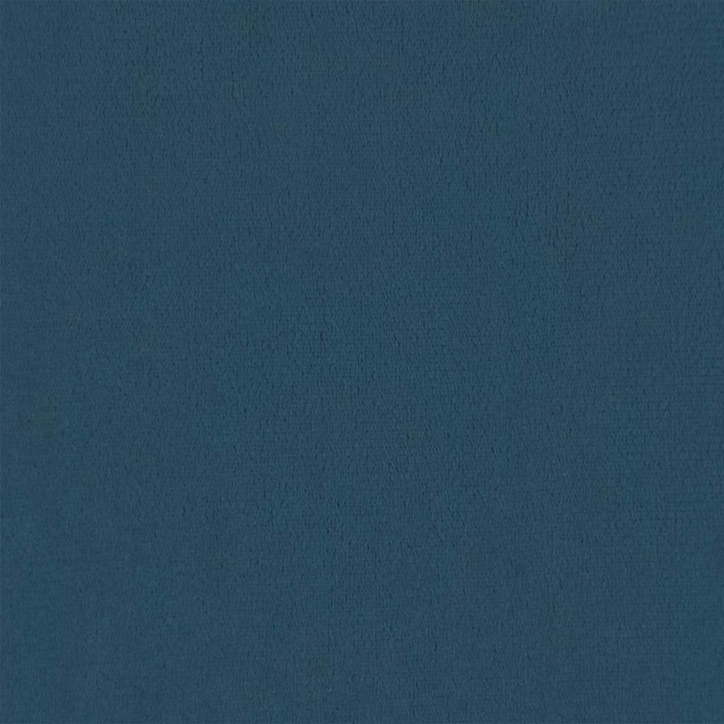 Kopfteil mit Ohren Dunkelblau 163x23x118/128 cm Samt