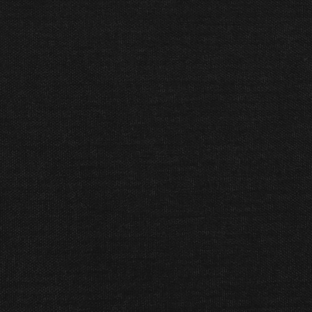 Kopfteil mit Ohren Schwarz 103x16x78/88 cm Stoff