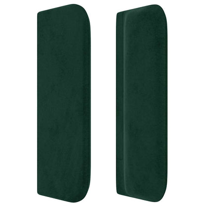 Kopfteil mit Ohren Dunkelgrün 103x16x78/88 cm Samt