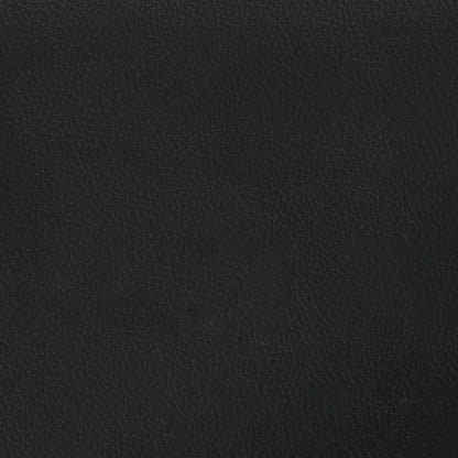 Kopfteil mit Ohren Schwarz 93x16x78/88 cm Kunstleder