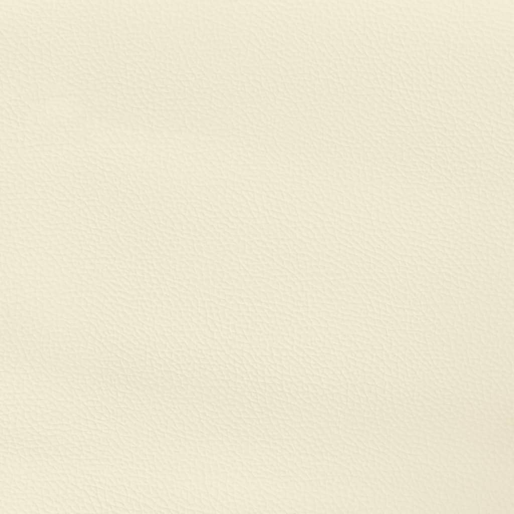 Kopfteil mit Ohren Creme 83x16x118/128 cm Kunstleder