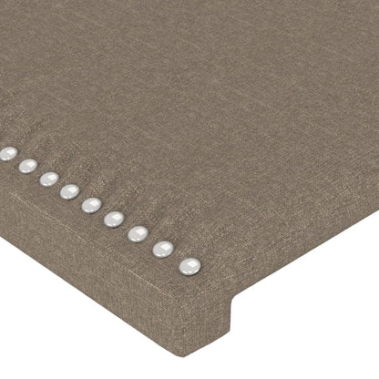 LED Kopfteil Taupe 180x5x78/88 cm Stoff