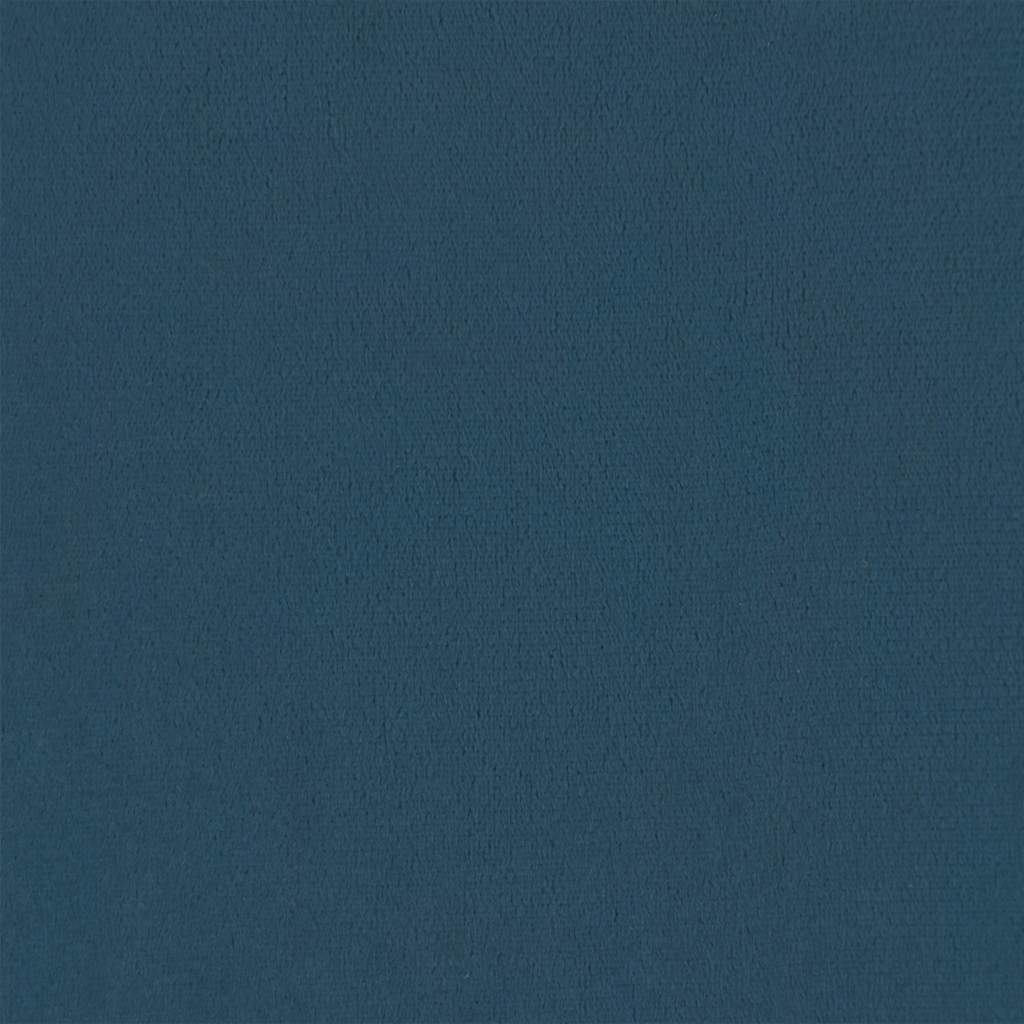 LED Kopfteil Dunkelblau 183x16x78/88 cm Samt