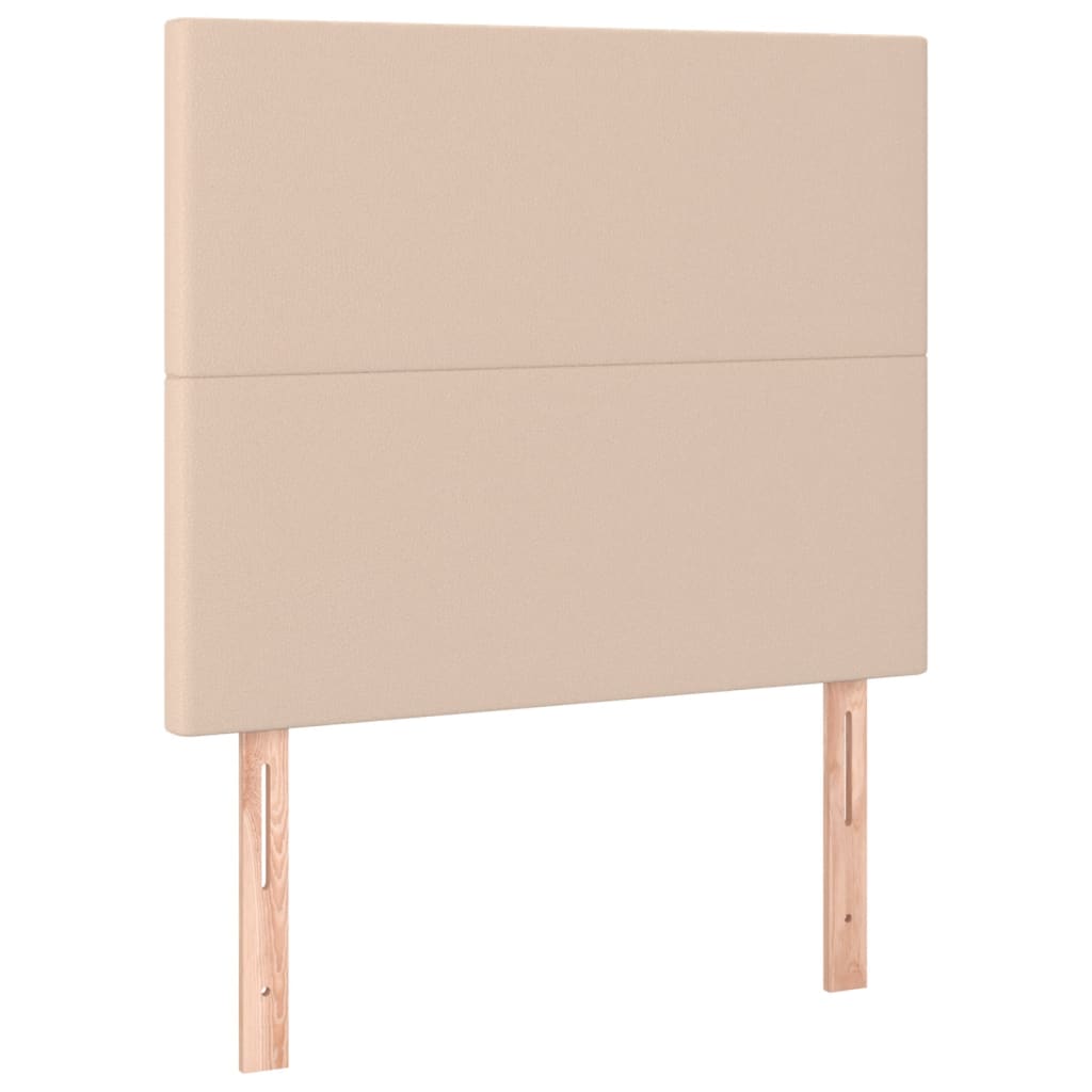 Bettgestell mit Kopfteil Cappuccino-Braun 120x200 cm Kunstleder