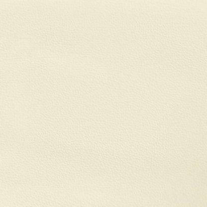 Bettgestell mit Kopfteil Creme 90x200 cm Kunstleder