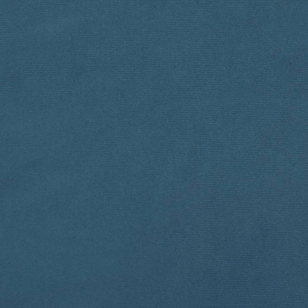 Bettgestell ohne Matratze Dunkelblau 90x190 cm Samt